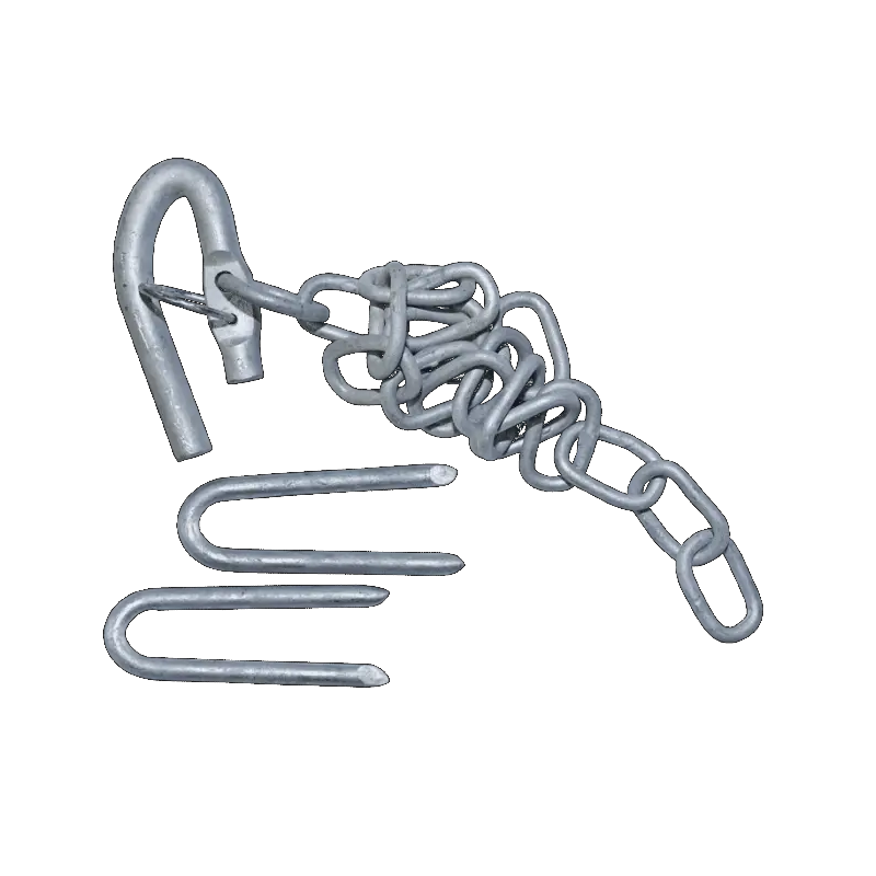 Chain Spring Latch Spring Hook Latch with 500mm Chain & Staples