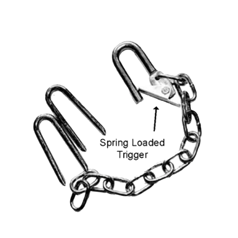 Fastener with Spring Loaded Tongue 12 Link