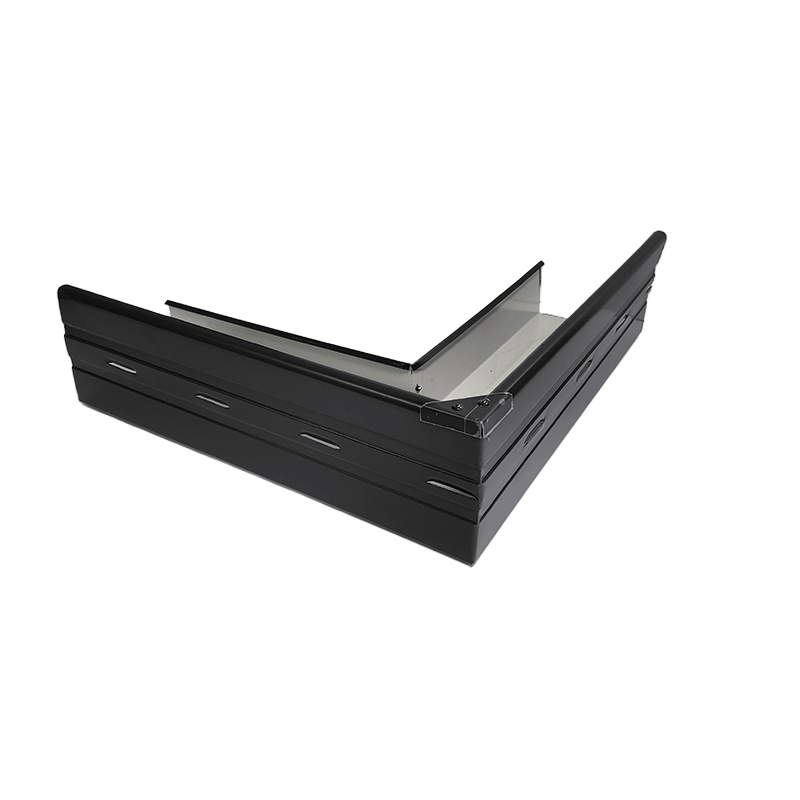Gutter Compact Square Fabricated EXTERNAL Corner Colorbond ULTRA Monument