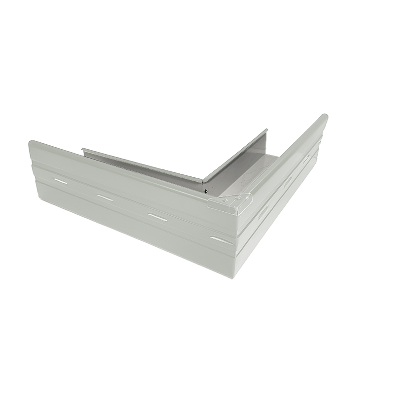 Gutter Compact Square Fabricated EXTERNAL Corner Colorbond ULTRA Shale Grey