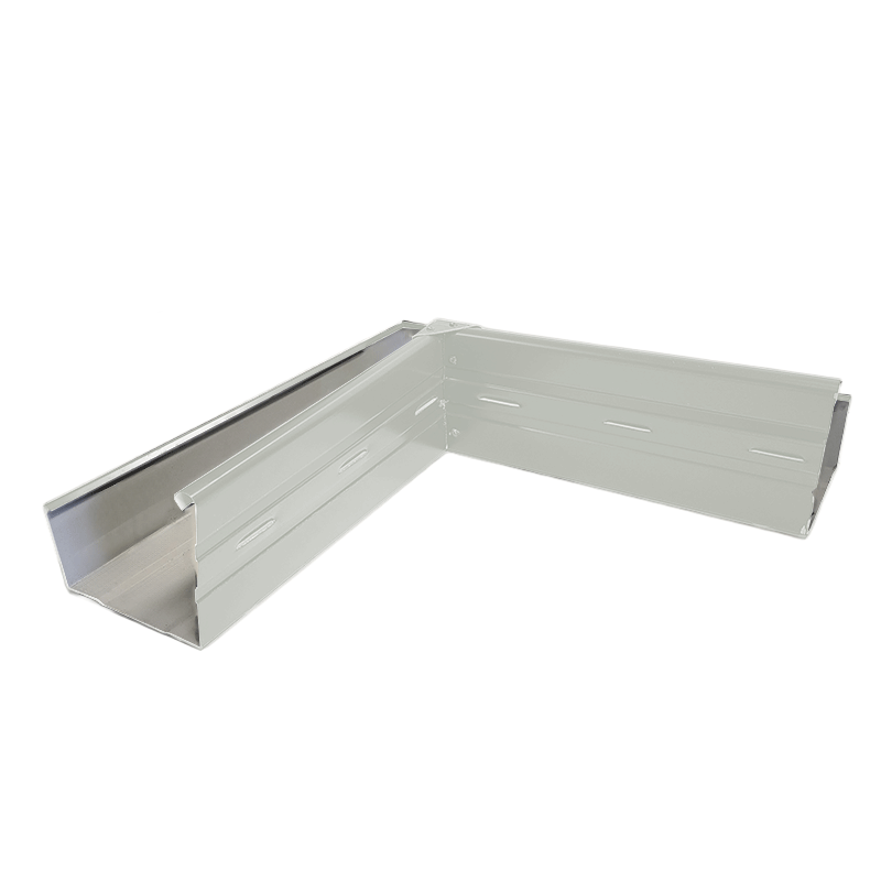 Gutter Compact Square Fabricated INTERNAL Corner Colorbond ULTRA Shale Grey