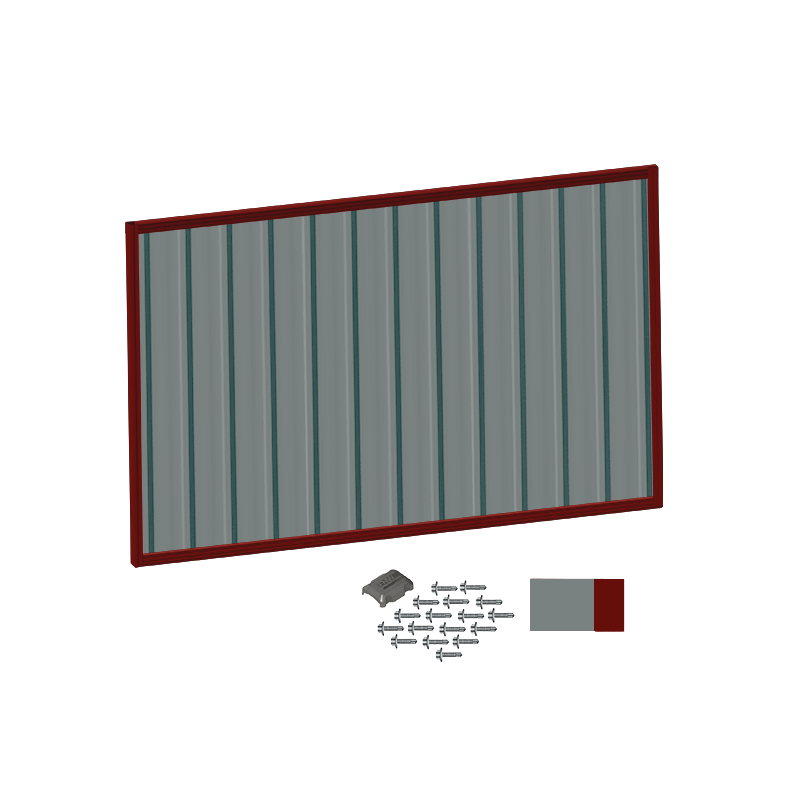 Style Choice Colorbond Fence Panel Kit 1200h x 2370w Manor Red Frame — free download