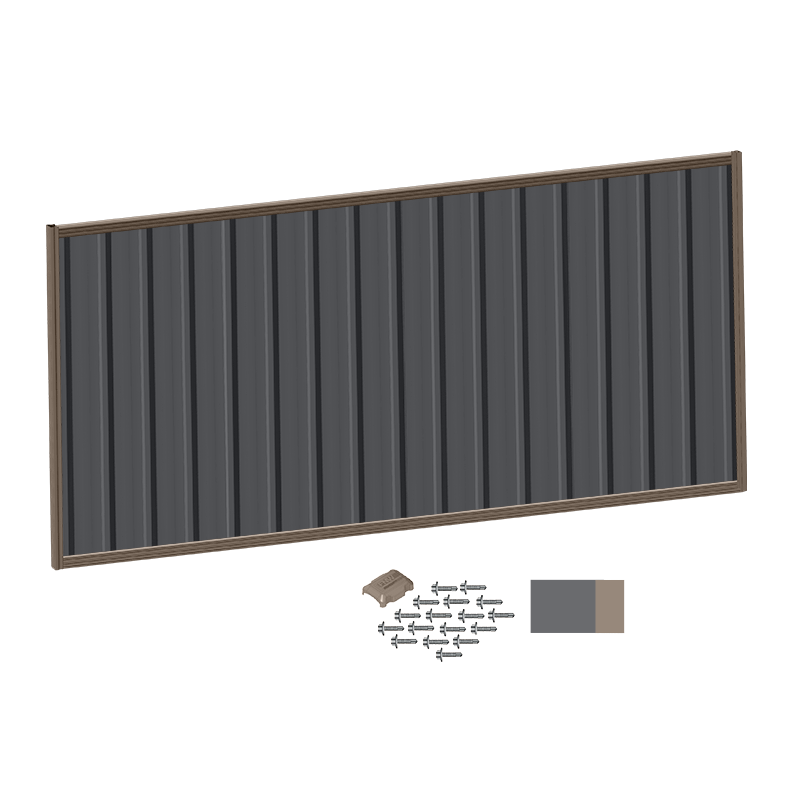 Style Choice Colorbond Fence Panel Kit 1200h x 3100w Riversand Frame ...