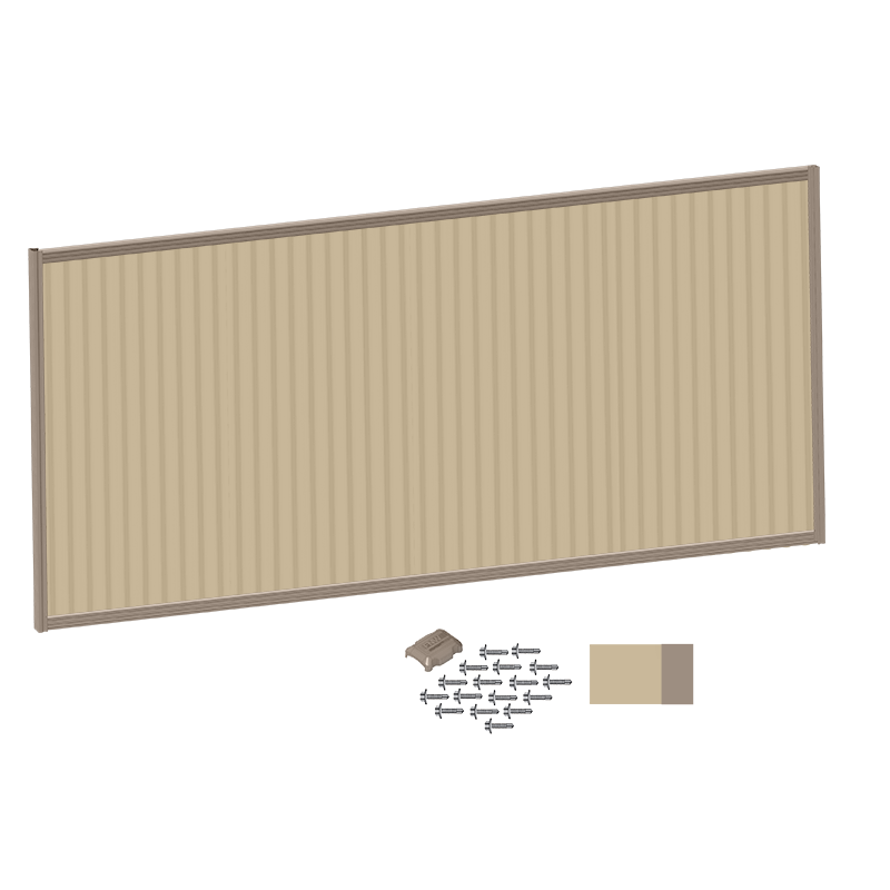 Style Choice Colorbond Fence Panel Kit 1500h x 3100w Riversand Frame ...
