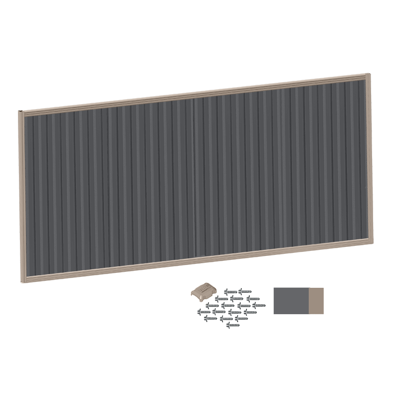 Style Choice Colorbond Fence Panel Kit 2100h x 3100w Riversand Frame ...