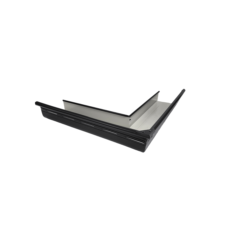 Gutter Quad 125HF Fabricated EXTERNAL Corner Colorbond ULTRA Monument