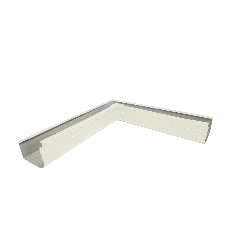 Gutter Quad 125HF Fabricated INTERNAL Corner Colorbond ULTRA Surfmist