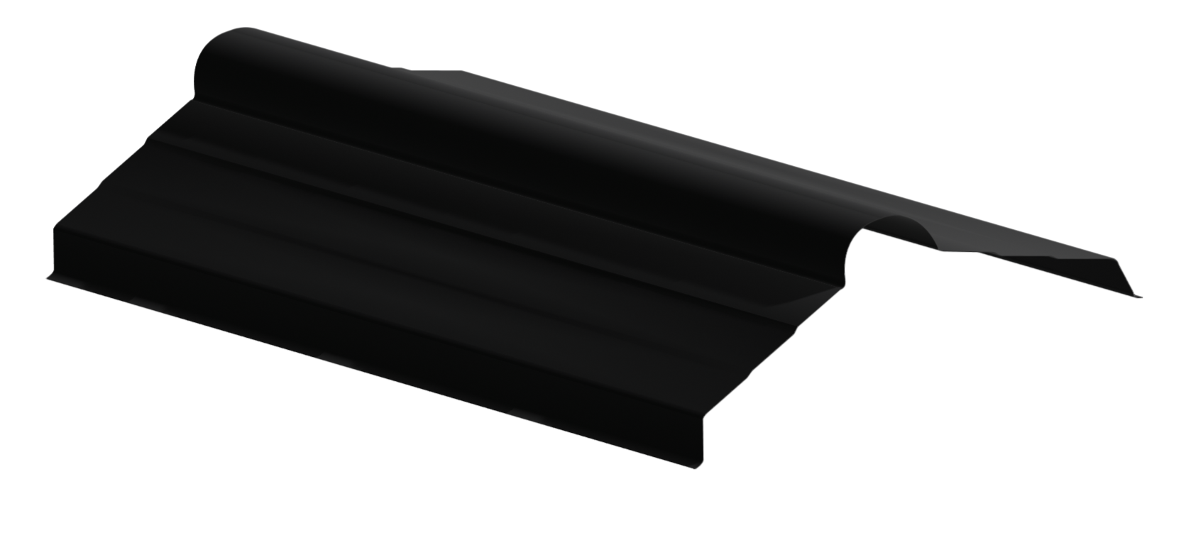 Rolled Top Ridge Roll Top Ridge 0.55mm Colorbond Monument
